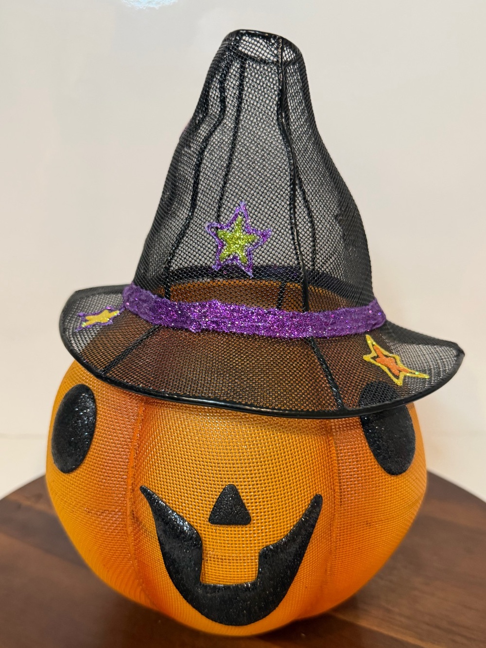 PartyLite Mr. Pumpkin Head Metal Mesh Tealight Holder P9774